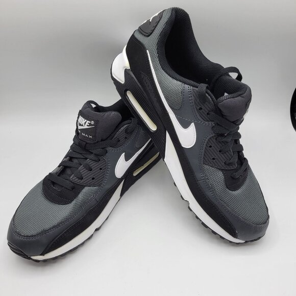 Nike Air Max 90 CN8490-002 Mens Sneakers Size 12 Black & Gray Like New - Picture 14 of 16